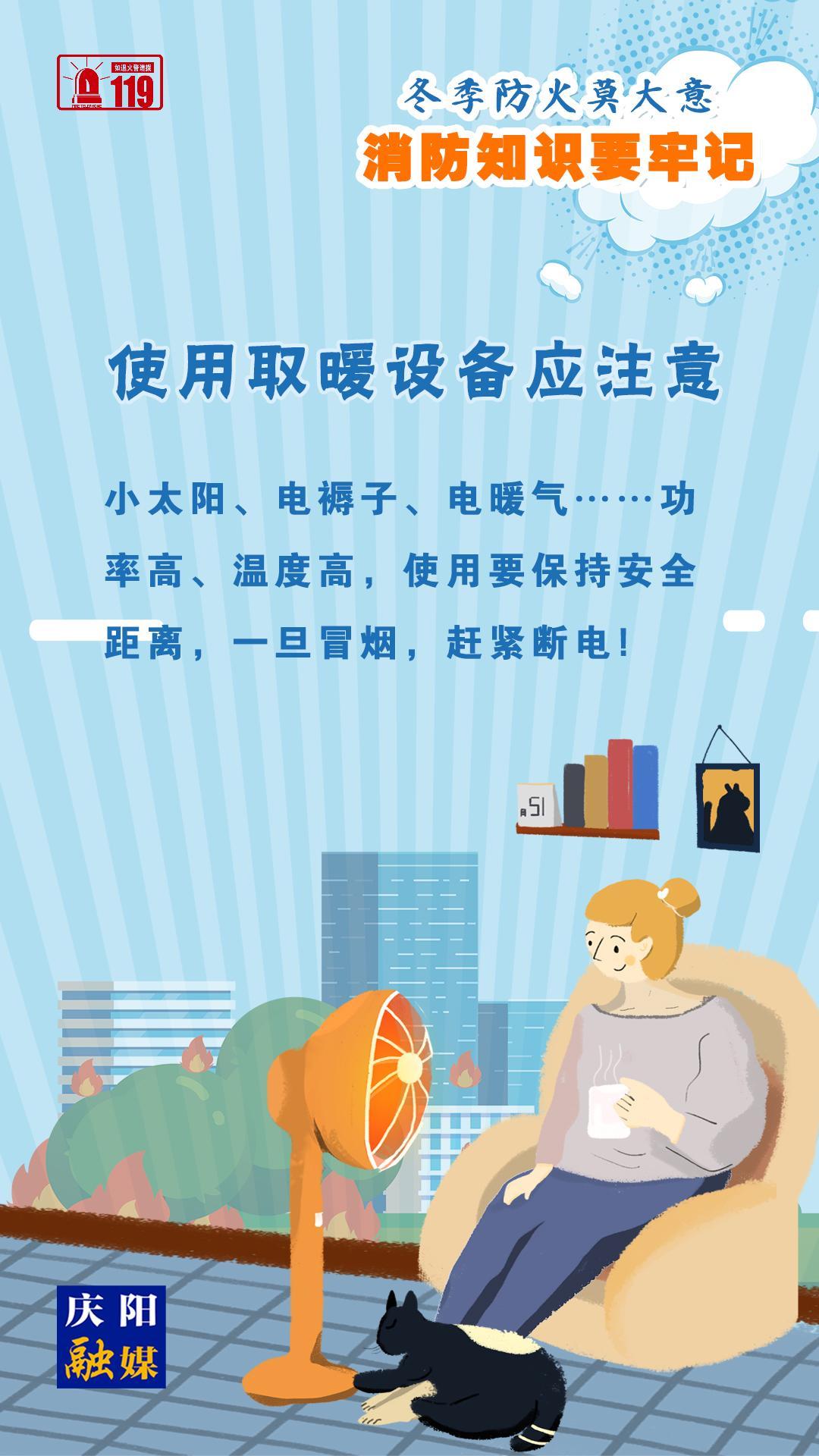【微海報】冬季防火莫大意，使用取暖設(shè)備應(yīng)注意！