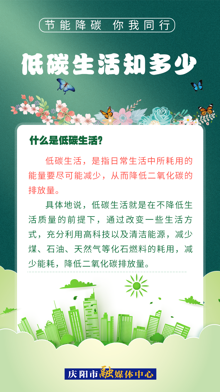 【節(jié)能降碳 你我同行】低碳生活知多少（2）：什么是低碳生活？