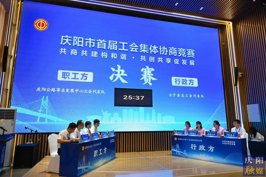 正寧縣總工會(huì)代表隊(duì)榮獲一等獎(jiǎng)！慶陽市首屆工會(huì)集體協(xié)商競賽圓滿落幕