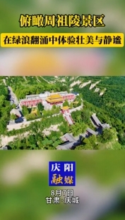 俯瞰周祖陵景區(qū)，在綠浪翻涌中體驗(yàn)壯美與靜謐